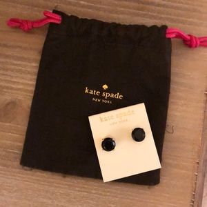 Black Kate Spade Gumdrop Earrings